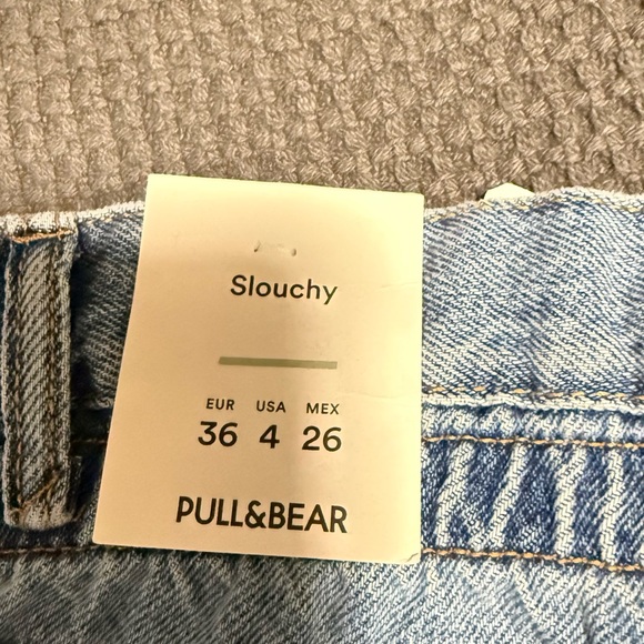 Pull&Bear Light Blue Slouchy High Waisted Jeans - Picture 7 of 8